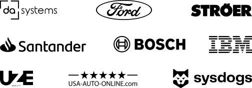 Client logos displayed in a grid layout